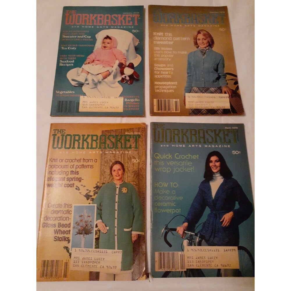 Vtg Workbasket Magazine Jan-Dec 1978 All 12 Issues